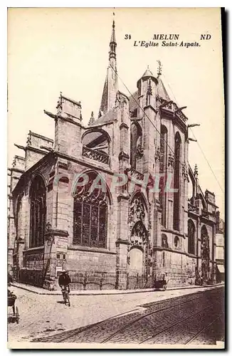 Cartes postales Meaux L'Eglise Saint Aspais