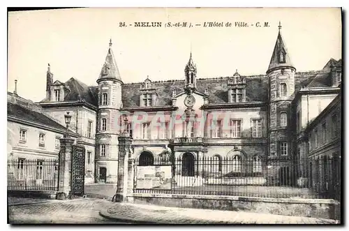 Cartes postales Melun (S et M) L'Hotel de Ville