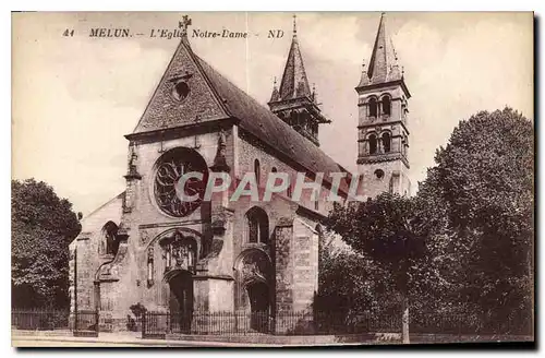 Ansichtskarte AK Melun L'Eglise Notre Dame