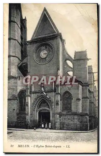 Cartes postales Melun L'Eglise Saint Aspais