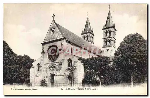 Ansichtskarte AK Melun Eglise Notre Dame