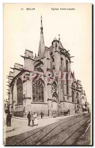 Cartes postales Melun Eglise Saint Aspais