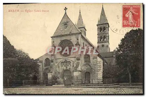 Ansichtskarte AK Melun Eglise Notre Dame