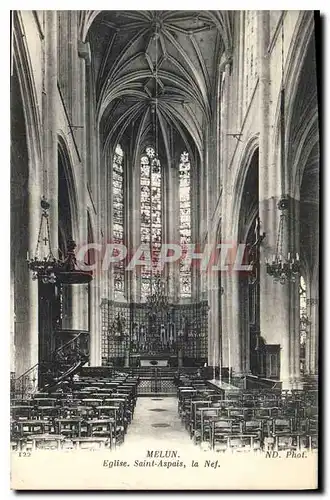 Cartes postales Melun Eglise Saint Aspais