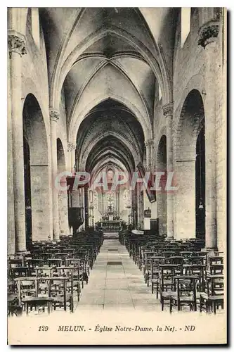 Ansichtskarte AK Melun Eglise Notre Dame la Nef