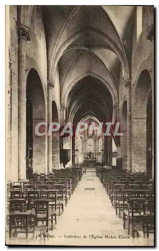 Ansichtskarte AK Melun Interieur de l'Eglise Notre Dame