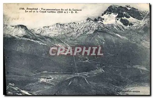 Cartes postales Dauphine Vue panoramique du col du Lauteret Le Col et le Grand Galbier (3242 m)