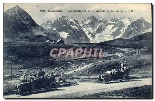 Ansichtskarte AK Le Dauphine Le Lautaret et le Massif de la Meije Automobile