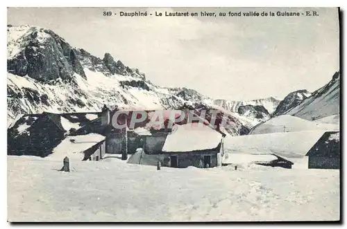 Ansichtskarte AK Dauphine Le Lautaret en hiver au fond vallee de la Guisane