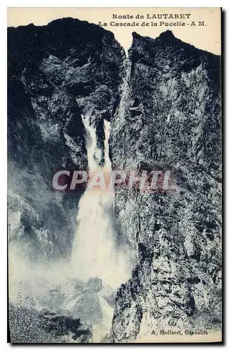 Ansichtskarte AK Route de Lautaret la Cascade de la Pucelle