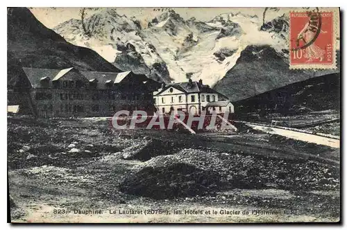 Ansichtskarte AK Dauphine Le Lautaret (2075 m) les Hotels et le Glacier de L'Homme