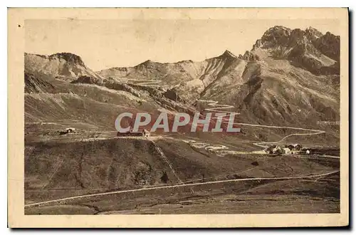 Cartes postales Col du Lautaret les Lacets du Galibier et le Roche du grand Galibier (3229 m)