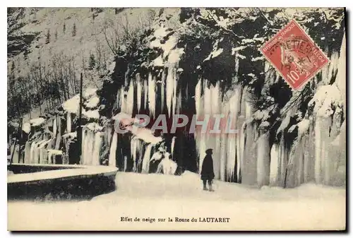 Cartes postales Effet de neige sur la route du Lautaret