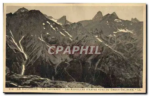 Ansichtskarte AK Dauphine le Lautaret Les Aiguilles d'Arves vues du Grand Galibier