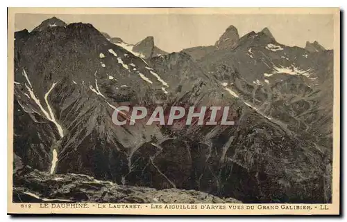 Cartes postales Dauphine le Lautaret Les Aiguilles d'Arves vues du Grand Galibier