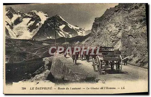 Ansichtskarte AK  le Dauphine Route du Lautaret Le Glacier de l'Homme