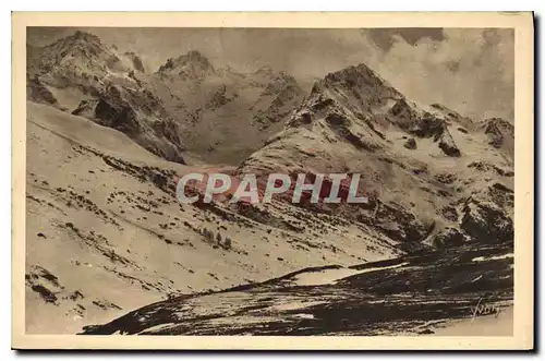 Cartes postales Les Alpes Col du Lautaret vue sur les Pics de Neige du Lautaret le Pic Gaspart le Bec et le Pic