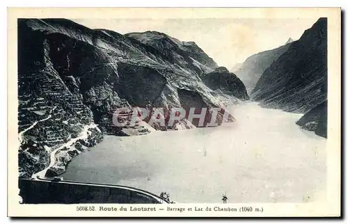 Ansichtskarte AK Route du Lautaret Barrage et lac du Chambon (1040 m)