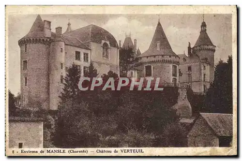 Ansichtskarte AK Environs de Mansle (Charente) CHateau de Verteuil