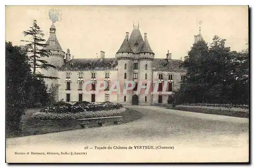 Cartes postales Facade du Chateau de Verteuil (Charente)