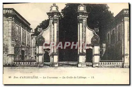Cartes postales Environs d'Angouleme la Couronne La Grille de l'Abbaye