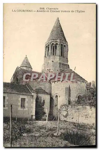 Cartes postales Charente La Couronne Abside et Clocher roman de l'Eglise
