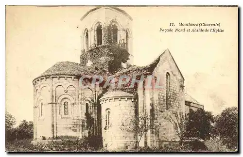 Cartes postales Mouthiers (Charente) Facade Nord et Abside de l'Eglise
