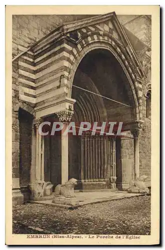 Cartes postales Embrun ( H A) Le Porche de l'Eglise