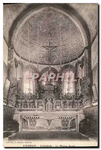 Cartes postales Embrun Cathedrale Le Maitre Autel