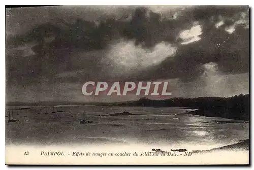 Cartes postales Paimpol Effets de nuages au coucher du Soleil sur la Baie