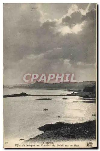 Ansichtskarte AK Paimpol Effet de Nuages au coucher du Soleil sur la Baie