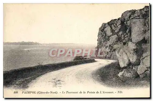 Cartes postales Paimpol (C du N) Le Tournant de la Pointe de l'Arcouest