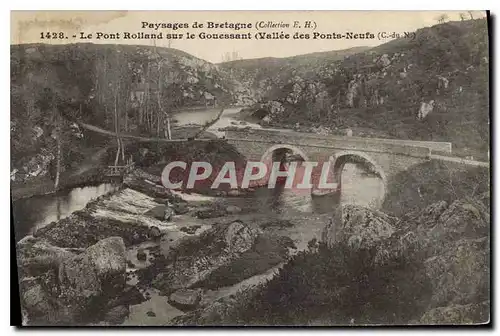 Cartes postales Paysages de Bretagne Le Pont Rolland sur le Gouessant (vallee des Ponts Neufs (C du N)