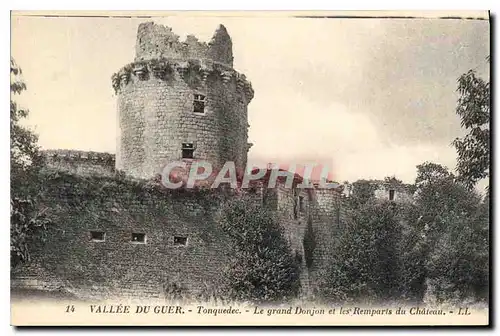 Cartes postales Vallee du Guer Tonquedec Le Grad Donjon et les Remparts du Chateau