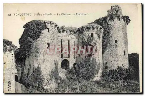 Ansichtskarte AK Tonquedec (C du N) Le Chateau le Pont Levis
