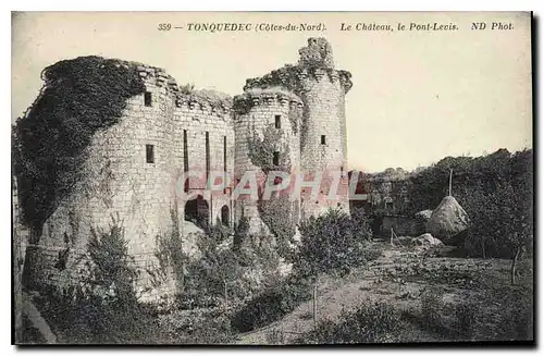 Ansichtskarte AK Tonquedec (C du N) Le Chateau le Pont Levis