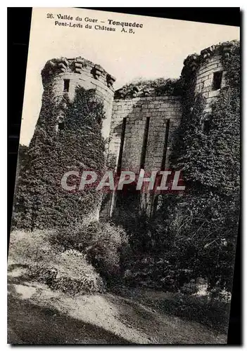 Ansichtskarte AK Vallee du Guer Tonquedec Pont Levis du Chateau