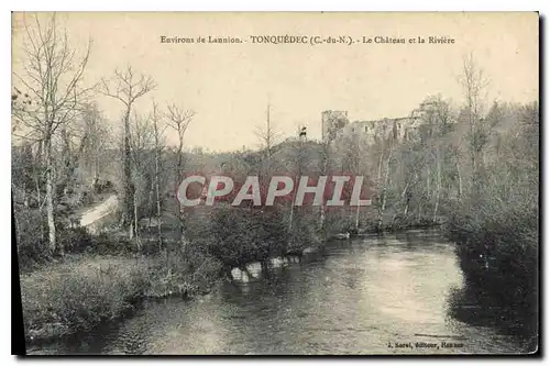 Cartes postales Environs de Lannion Tonquedec (C du N) Le Chateau et la Riviere