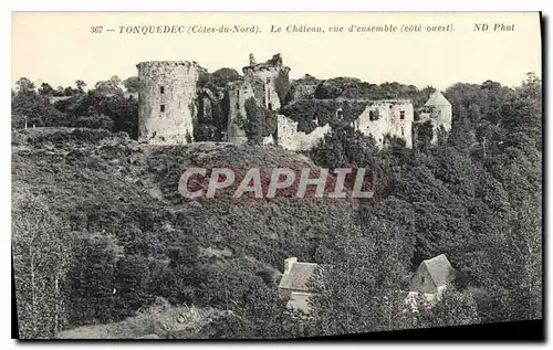 Cartes postales Tonquedec (C du N) Chateau vue d'ensemble (cote ouest)