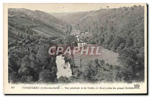 Cartes postales Tonquedec (C du N) Chateau Vue generale de la Vallee du Guer prise du grand Donjon