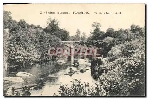 Ansichtskarte AK Environs de Lannion Tonquedec (C du N) Pont sur le Guer