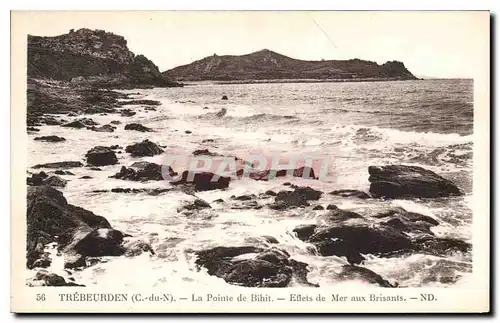 Ansichtskarte AK Tonquedec (C du N) La Pointe de Bihit Effets de Mer aux Brisants