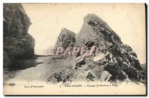 Cartes postales La Val Andre Groupe de Rocher a Plegu