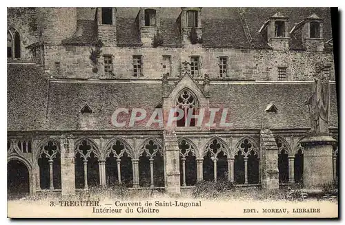 Cartes postales Treguier Couvent de Saint Lugonal Interieur du Cloitre