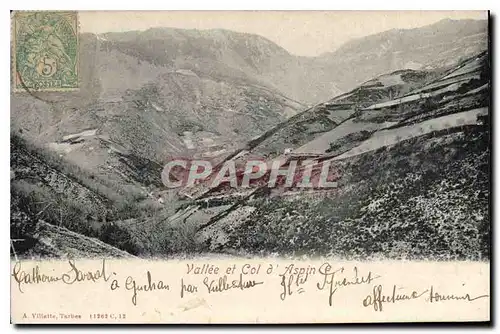 Cartes postales Vallee et Col d'Aspin