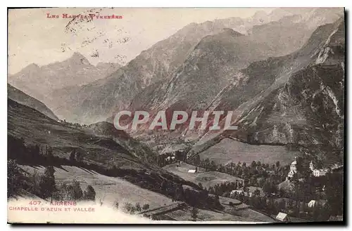 Cartes postales Les Hautes Pyrenees Arrens Chapelle d'Azun et Vallee