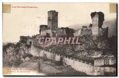 Cartes postales Les Hautes Pyrenees Argeles Gazost Chateau de Beaucens