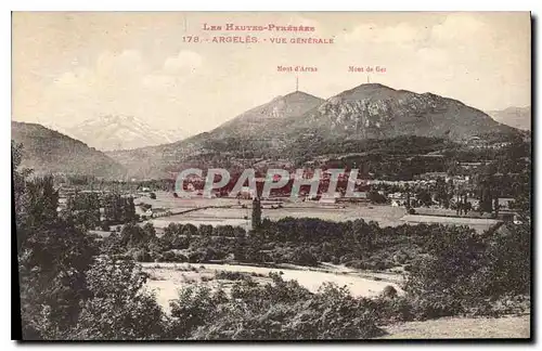 Cartes postales Les Hautes Pyrenees Argeles Vue generale