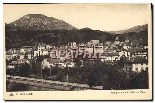 Ansichtskarte AK Argeles Vue prise de l'Hotel du Parc