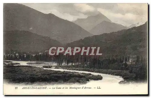 Cartes postales Argeles Gazost Le Gave et les Montagnes d'Arreus